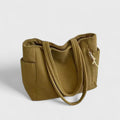 Corduroy Rope-Detail Tote