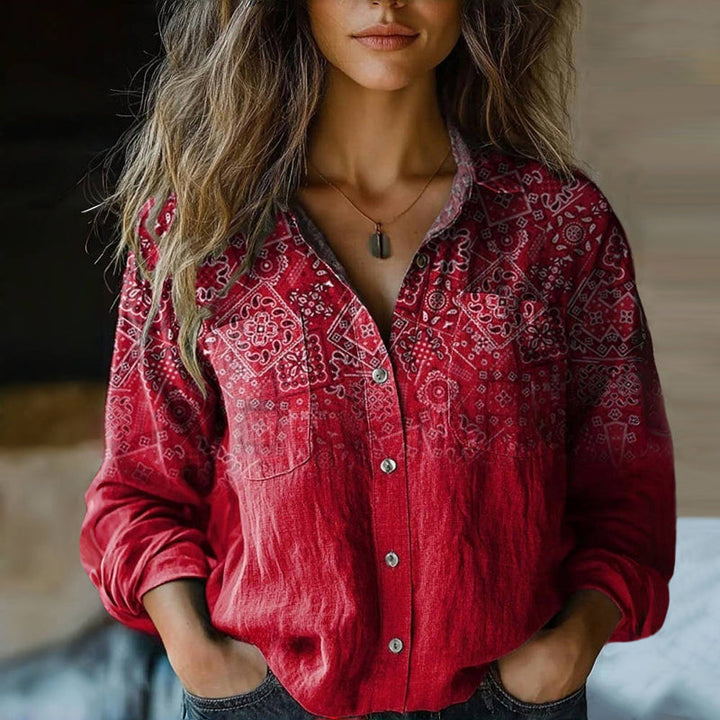 Bohemia — Bohemian Vintage Collared Blouse