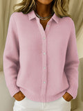 Birgit — Collared Button-Front Sweater