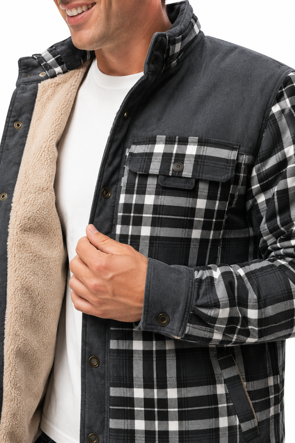 Foster — Men’s Lined Flannel Shirt Jacket