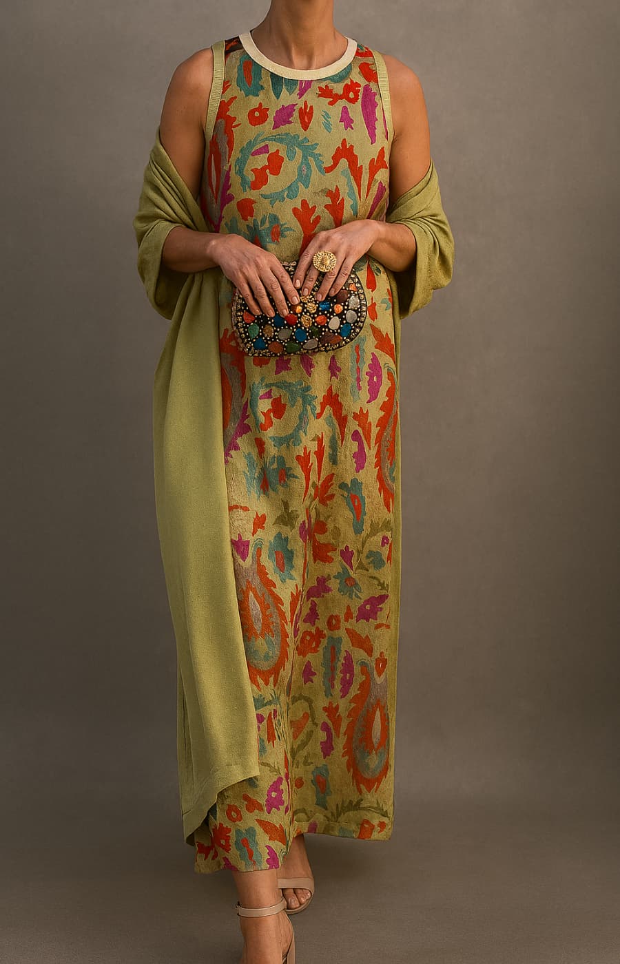 Cassia — Maxi Dress &amp; Coat Set