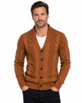 Everett — Shawl-Collar Cable Knit Cardigan