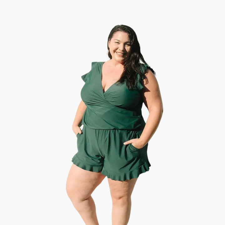Iris — Wrap-Front One-Piece