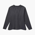 Amandine — Women's Slim-Fit Side-Split Cardigan