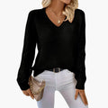 Berenice — Women's Crochet-Sleeve Relaxed Sweater
