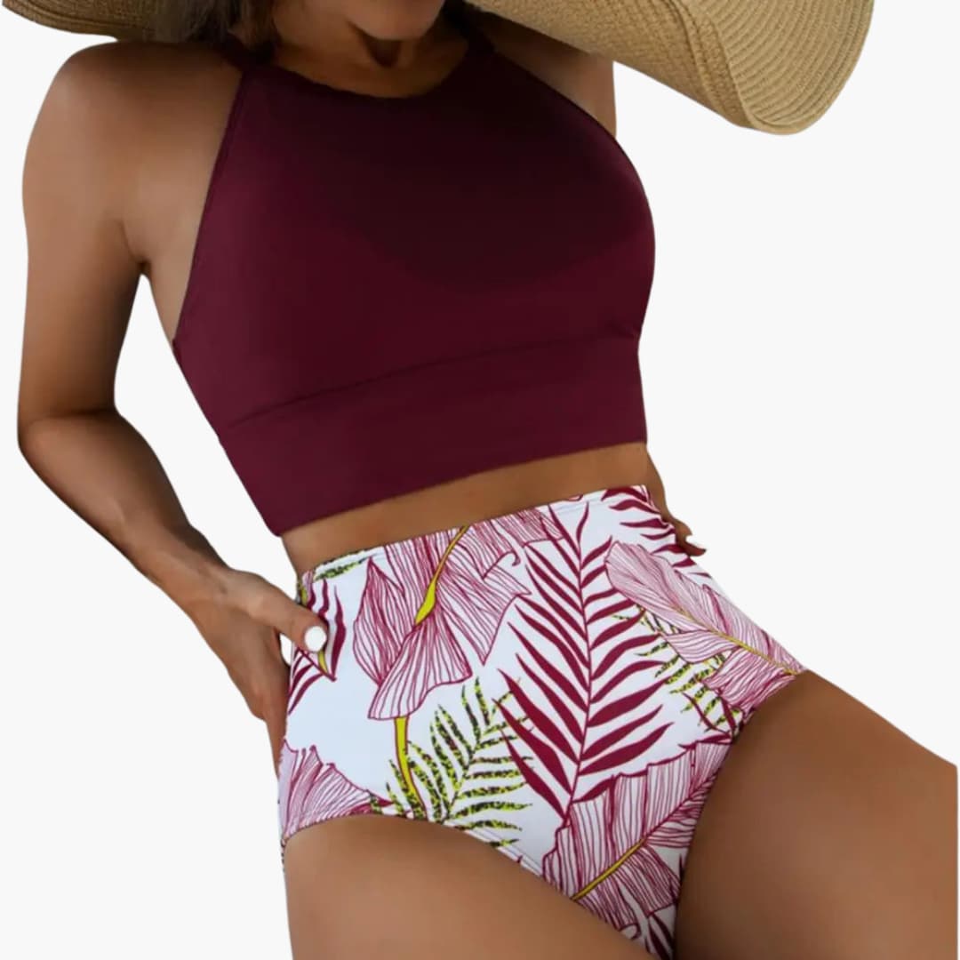 Sophia — Floral Padded High-Waisted Bikini