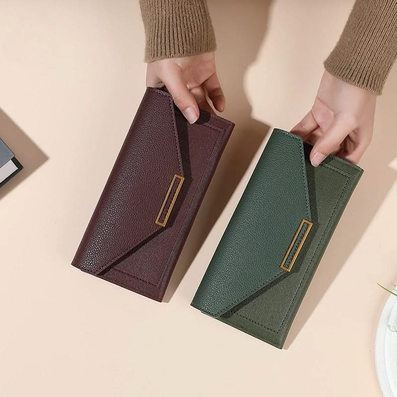 Pebbled Envelope Clutch