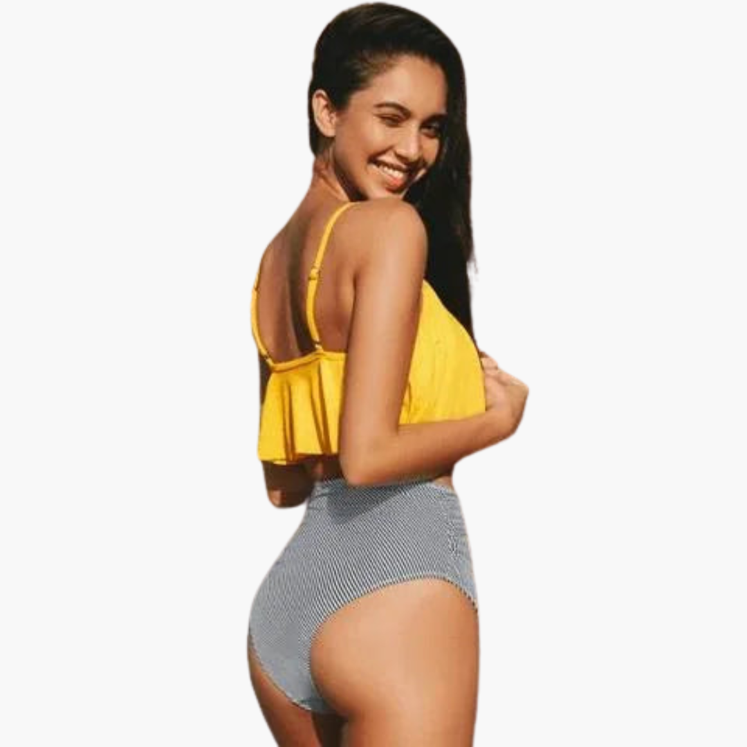 Beatrice — Ruffle High-Waisted Bikini