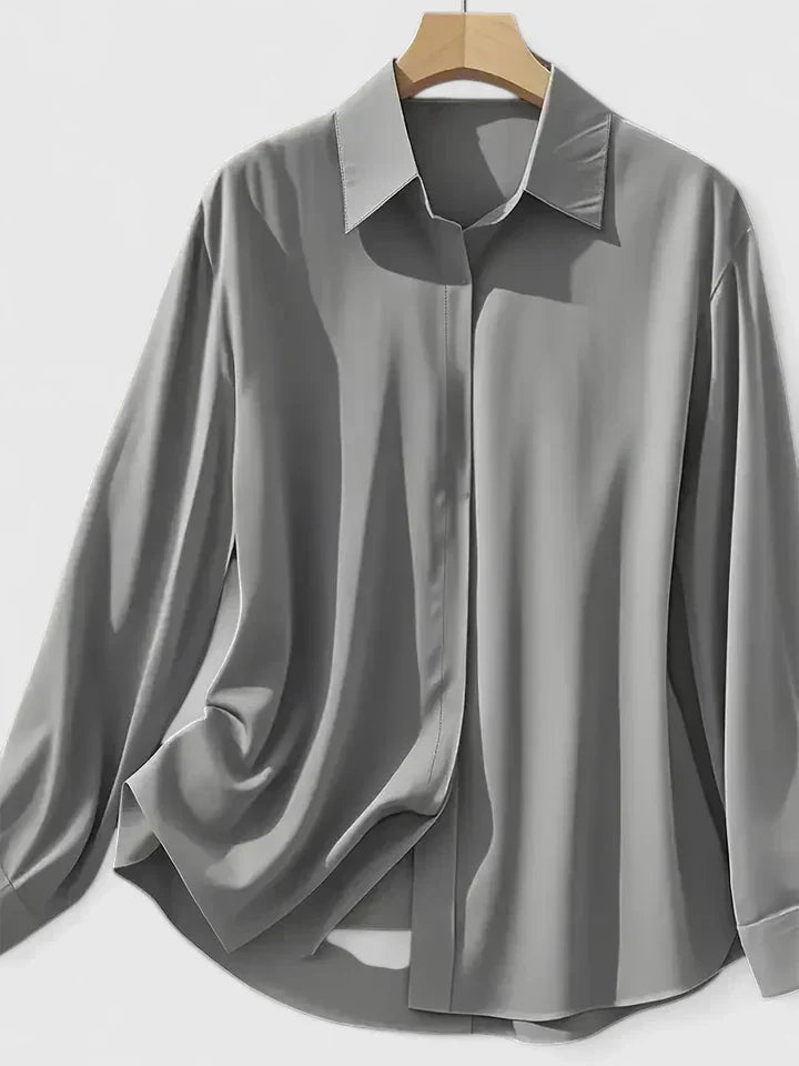 Melissa — Elegant Collared Button Top