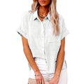 Mabel Rose — Short-Sleeve Button-Down Shirt
