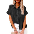 Mabel Rose — Short-Sleeve Button-Down Shirt