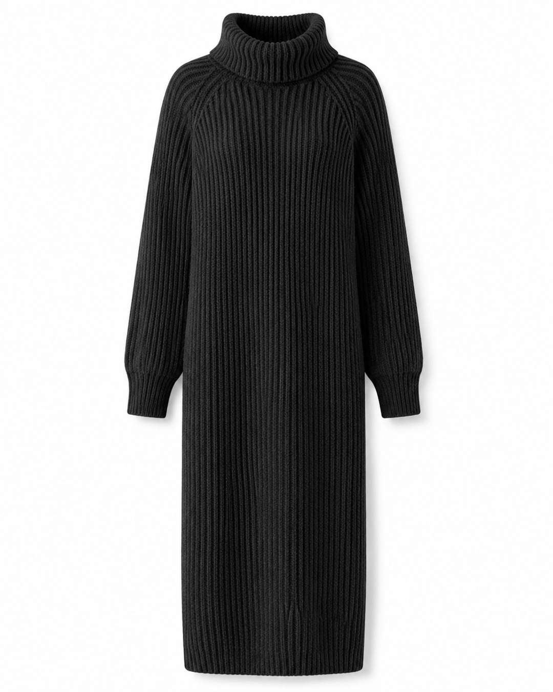 Sylvie — Roll-Neck Knit Sweater Dress