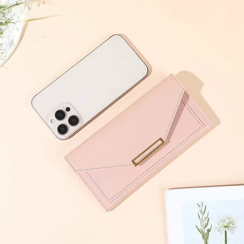 Pebbled Envelope Clutch