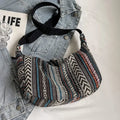 Patterned Woven Crossbody