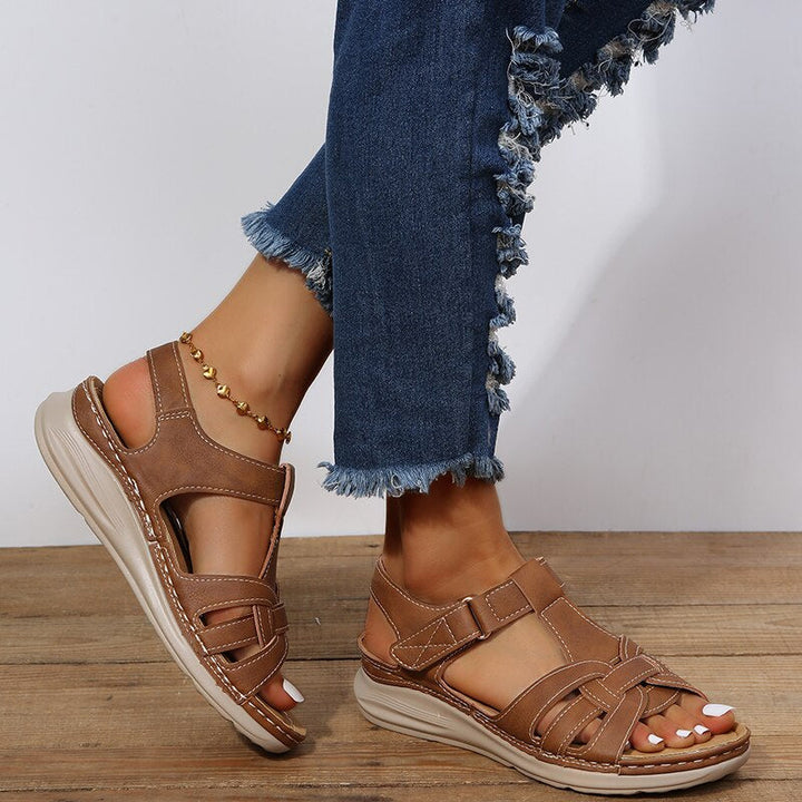 Freya Sandal — Sculpted-Footbed Walking Sandals