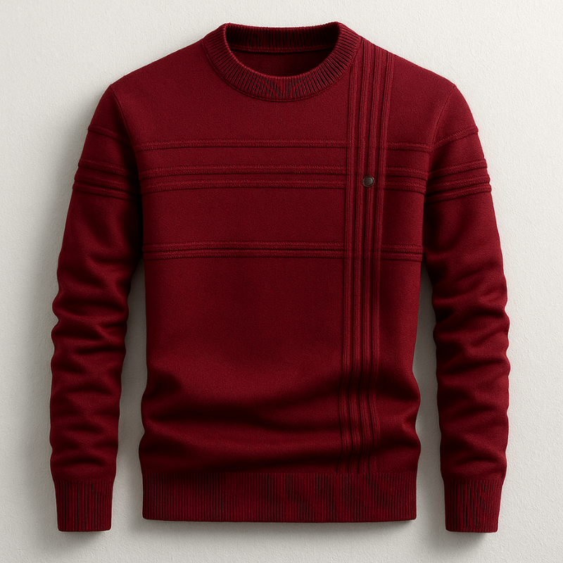 Sutton — Textured Crew-Neck Sweater
