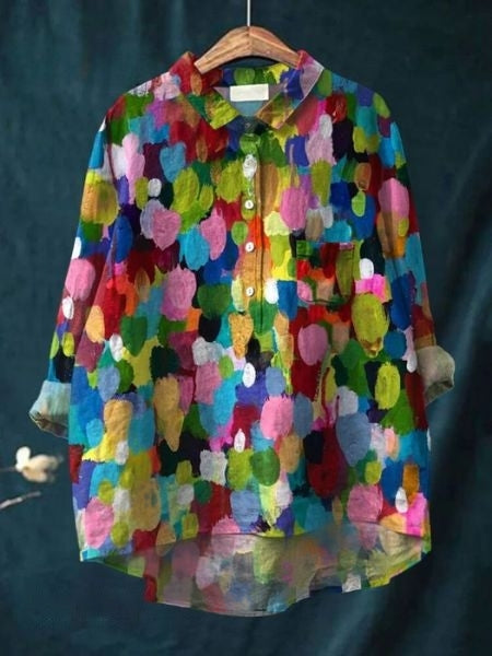 Marigold Rose — Button-Up Floral Blouse
