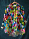 Marigold Rose — Button-Up Floral Blouse