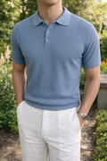 Hunter — Waffle-Knit Polo