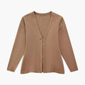 Amandine — Women's Slim-Fit Side-Split Cardigan