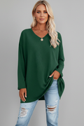 Hattie — V-Neck Long-Sleeve Top
