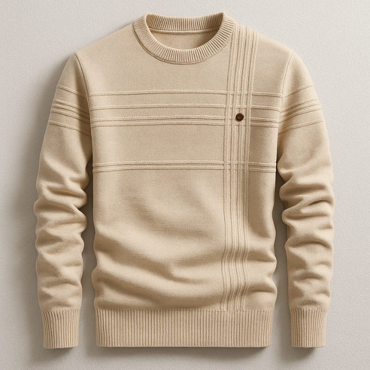 Sutton — Textured Crew-Neck Sweater
