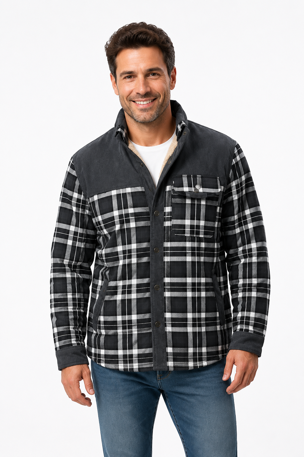 Foster — Men’s Lined Flannel Shirt Jacket
