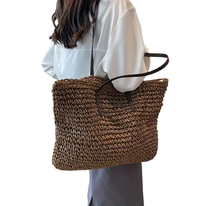 Roomy Woven Beach Tote