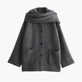 Theodosia — Women's Cardigan with Matching Scarf
