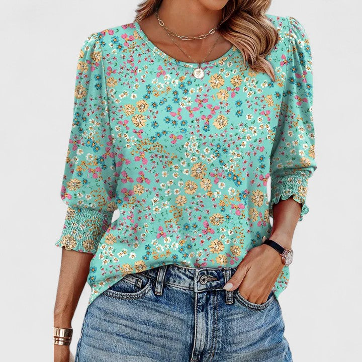 Greta — Relaxed Smocked Summer Top