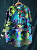 Marigold Rose — Button-Up Floral Blouse