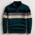 Wes — Striped Quarter-Zip Pullover