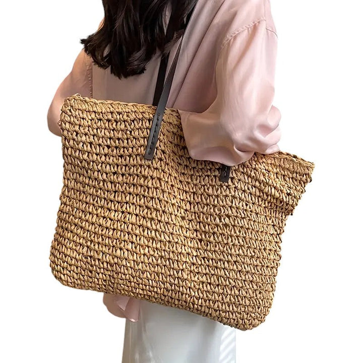 Roomy Woven Beach Tote