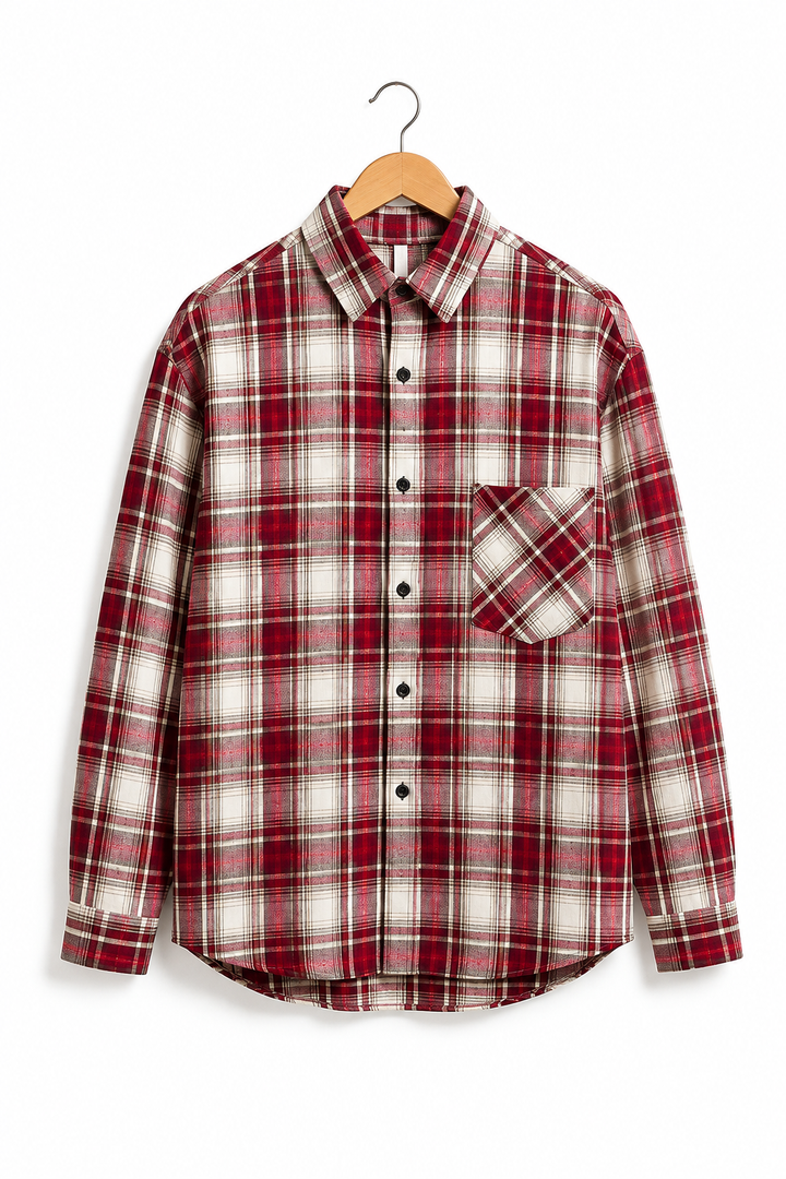 Ansel — Men’s Relaxed Checked Overshirt