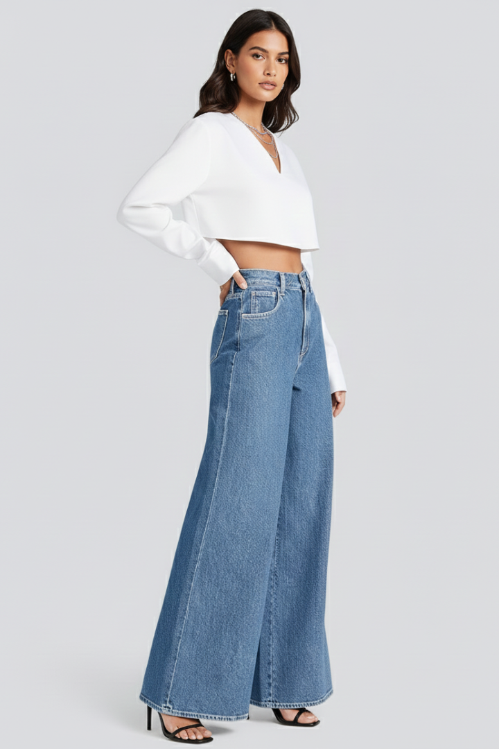 Elowen Jean — High-Rise Wide-Leg Jeans