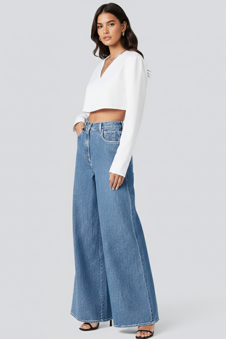 Elowen Jean — High-Rise Wide-Leg Jeans