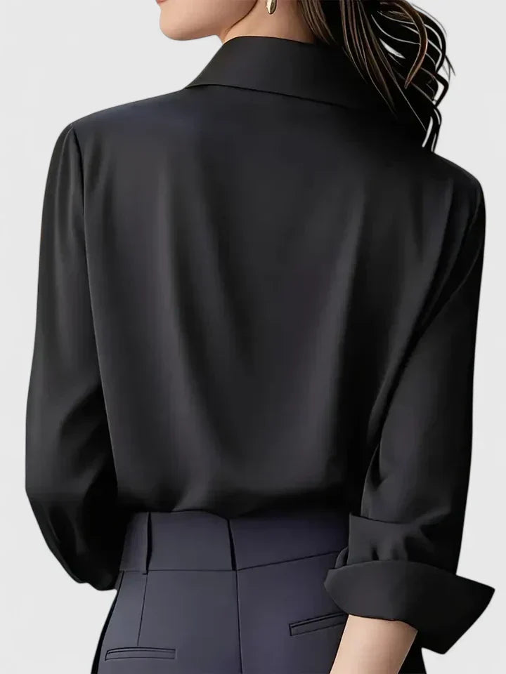 Melissa — Elegant Collared Button Top