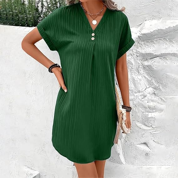 Lore — Elegant V-Neck Summer Dress