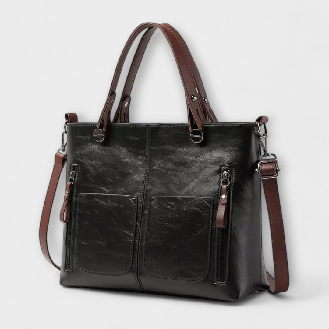 Structured Leather Handbag