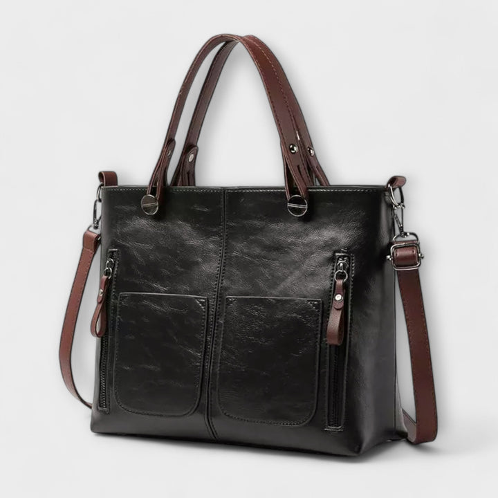 Structured Leather Handbag