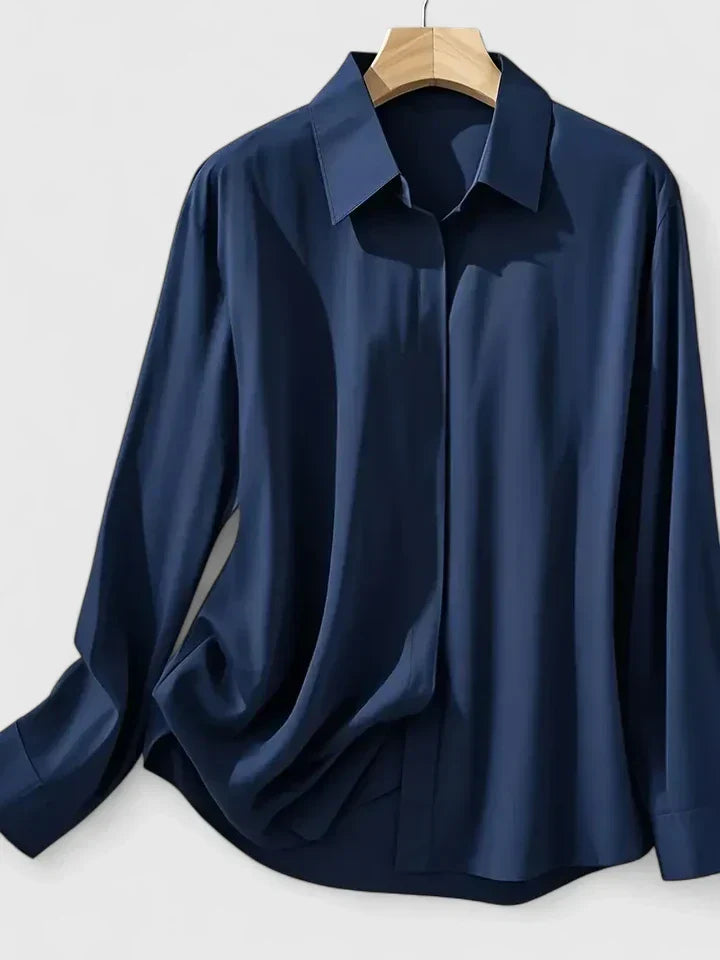 Melissa — Elegant Collared Button Top