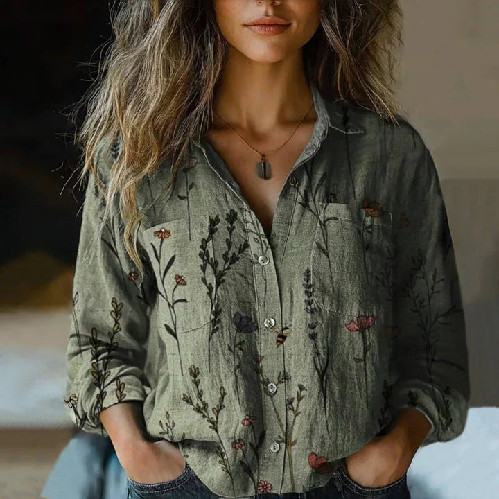 Bohemia — Bohemian Vintage Collared Blouse