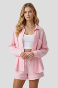 Clemence — Oversized Blouse & Muslin Shorts Set