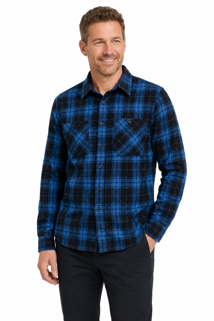 Barrett — Men’s Heavyweight Cotton Flannel Shirt