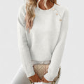 Carwenna — Asymmetric Shoulder Knit Sweater