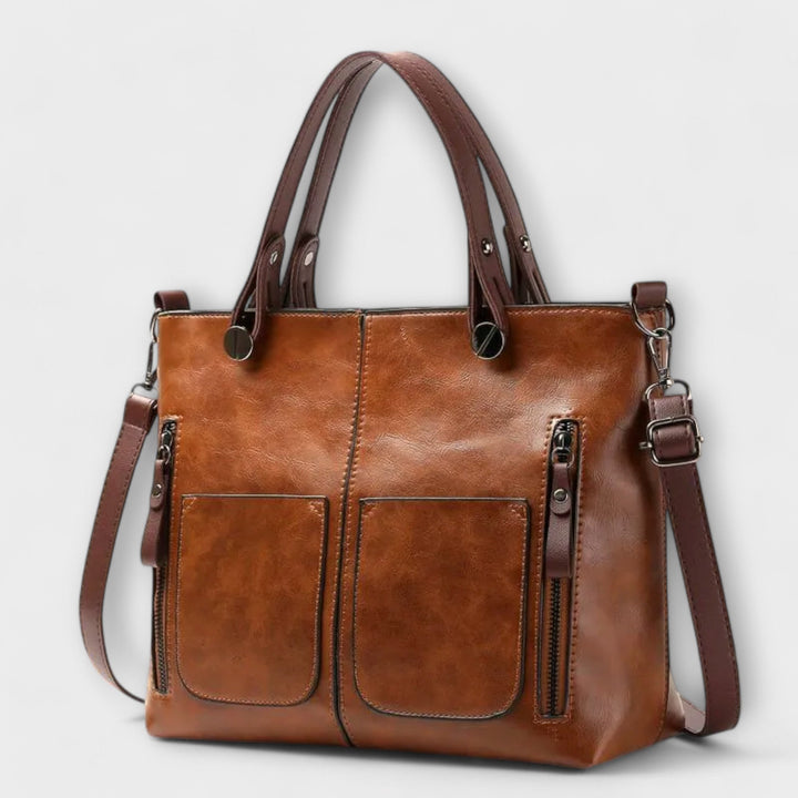 Structured Leather Handbag