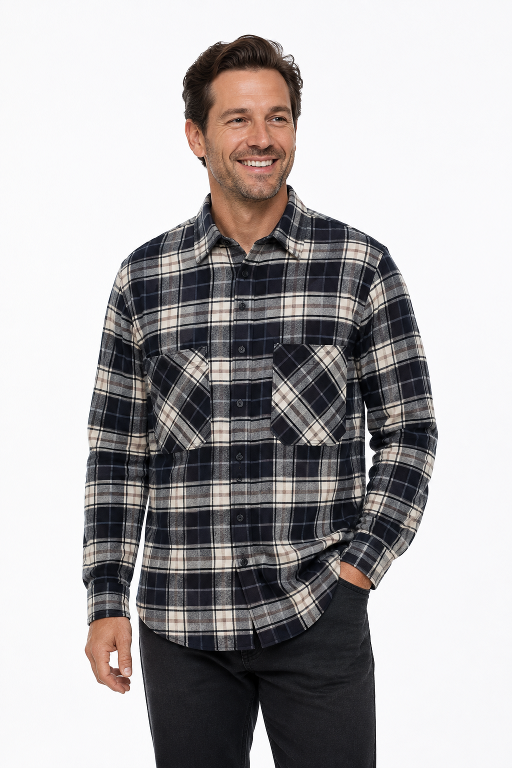 Barrett — Men’s Heavyweight Cotton Flannel Shirt