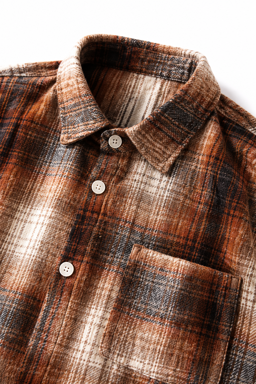 Ellis — Men’s Oversized Brushed Check Shirt