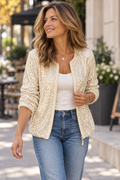 Pia — Women's Sequin Zip Baseball Jacket