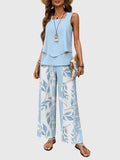 Allegra — Square-Neck Plant-Print Set